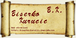 Biserko Kurucić vizit kartica